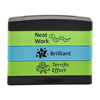 Image of Trodat 3 in 1 Teacher Stamp For Marking Children&#039;s Schoolwork And Homework Version 5, 44mmx13mm