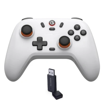 Image of GameSir Nova Lite 2.4g Controller for PC, Steam, Switch, iOS and Android devices, Wireless Gaming Gamepad with Hall Effect Joysticks, Turbo Function White