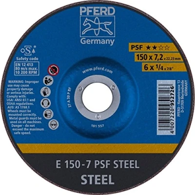 Image of 10x Pferd Grinding Wheel E 150 7 PSF Steel