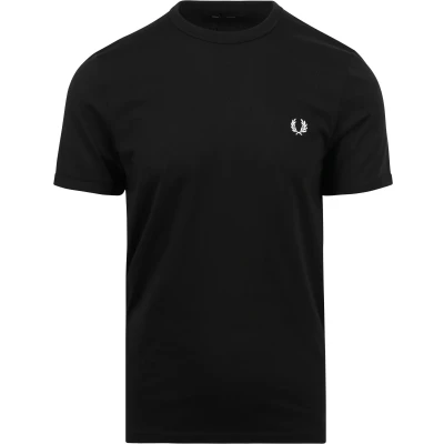 Image of T SHIRT GIROCOLLO UOMO FRED PERRY BLACK