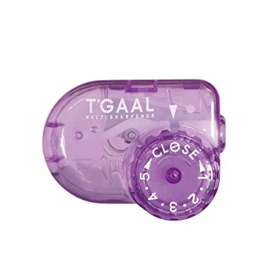 Image of KUTSUWA STAD T&#039;GAAL Angle Adjustable Pencil Sharpener, Translucent Purple, 1 ea. (RS036PU)