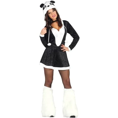 Image of Guirca 80835.0 Adult Panda Bear Costume, Multicoloured, 36 38