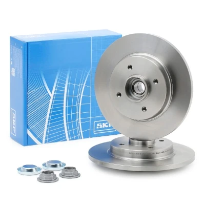 Image of 424946 Brake disc SKF VKBD 1016 267,7mm 12mm 4 Hole solid CITROËN: DS4 Hatchback, Berlingo II Van, DS5 PEUGEOT: 3008 I, 5008 I