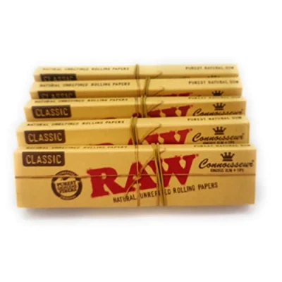 Image of RAW Classic King Size Rolling Papers Tips 5 booklets