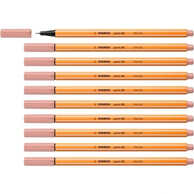 Image of Fineliner STABILO point 88 Pack of 10 Blush