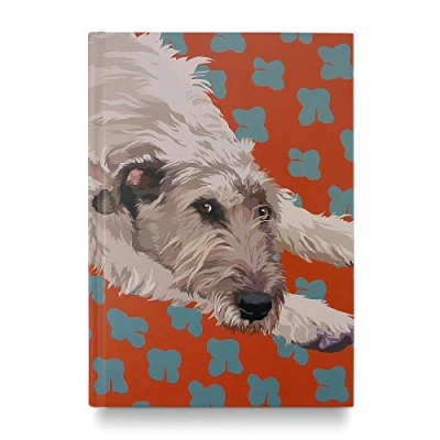 Image of Leslie Gerry Wolfhound Hardback Notebook Premium 160 Page A5 Lined Ruled Travel Journal