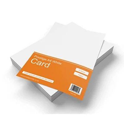Image of Prestige 160gsm White Card Printer/Printing A4 Craft 25 Sheets per Pack