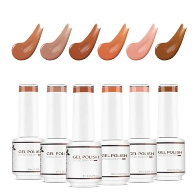 Image of Nicedeco Gel Nail Polish Set, UV/LED Soak Off Art Manicure Pedicure, Salon &amp; Home Use Long Lasting Easy to Apply 6pcs x 8ml Kit13