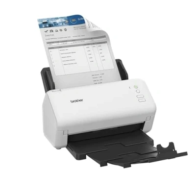 Image of Brother ADS 4100 Flexible USB Document Scanner, Double Sided, Quick Keys