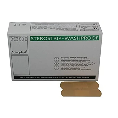 Image of Sterostrip Hypo allergenic Washproof Plasters, 7.5 x 2.5 cm, Pack of 100