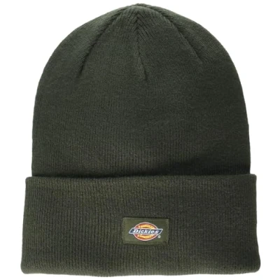 Image of Dickies Men&#039;s Cuffed Beanie Hat, Green, One Size