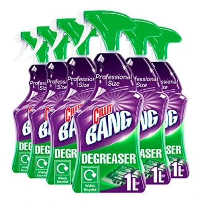 Image of Cillit Bang Professional Kitchen Degreaser Cleaner 1L (Set of 6) Powerful Grease Removal