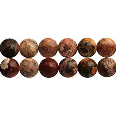Image of 4mm Natural Leopard Skin Jasper Healing Stone Beads Sold by One Strand APX 90 Pcs Hole Size 1mm