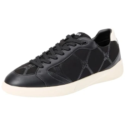 Image of HUGO Riven TENN Trainers, Women&#039;s, Size: 5, Black Imitation leather/ textile