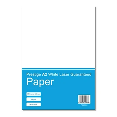 Image of Prestige A2 White Laser Guaranteed Paper 80gsm 80 Sheets