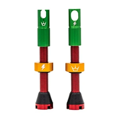 Image of Peatys x 50to01 Tubeless MK2 Rasta Valves 42mm