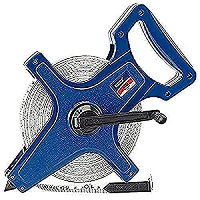 Image of Draper 50m Fibreglass Measuring Tape 165ft Surveyors Class III Hand Tools Metric and Imperial Graduations Impact Resistant 13mm Wide 51089