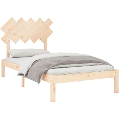 Image of vidaXL Bed Frame without Mattress Solid Wood 100x200 cm