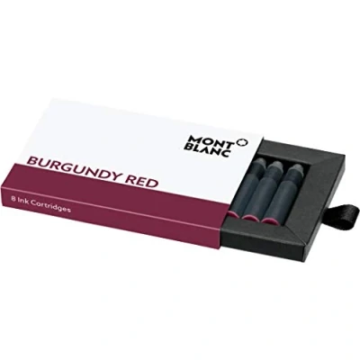 Image of Montblanc INK CART BURGUNDY RED 1PACK=8CART PF BRAND