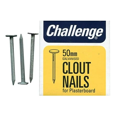Image of Clout Plasterboard Nails 50mm (225G), External Length 50mm, Nail Material Steel, Type Clout, Product Range Challenge Nails, Fasteners &amp; Hardware