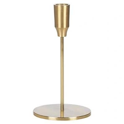 Image of 20cm Gold Nickel Modern Traditional Dinner Candlesticks Candle Holder Pillar (1 Candlestick)