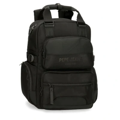 Image of Pepe Jeans Men&#039;s Bromley Luggage Messenger Bag, black, standard size, laptop backpack