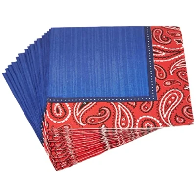 Image of Amscan Western Luncheon 33cm 16 Napkins