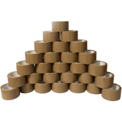Image of Ksp partners ltd e commerce Brown Packaging Packing TAPE for Parcels and Boxes 48mm x 66m, 72 Rolls STIKKY