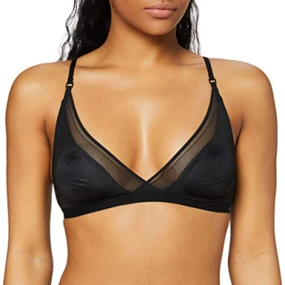 Image of Sloggi Women&#039;s S Symmetry N Wireless Bra, Black 004, 32A