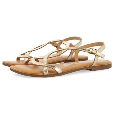 Image of GIOSEPPO Women&#039;s lamim Sandal, Gold, 7.5 UK