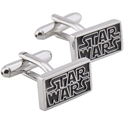 Image of Goodygold Star Wars Enamel Cufflinks Pair for Mens Costume Outfit Starwars Accessories