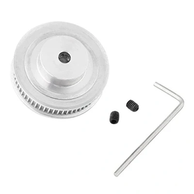 Image of Aluminum GT2 Timing Belt Pulleys 60 Tooth 60T 5mm Bore for 3D Printer Accessories Sliver