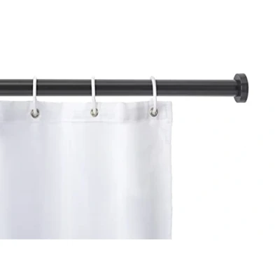 Image of WENKO Luz Telescopic Shower Rail 110 185cm Black