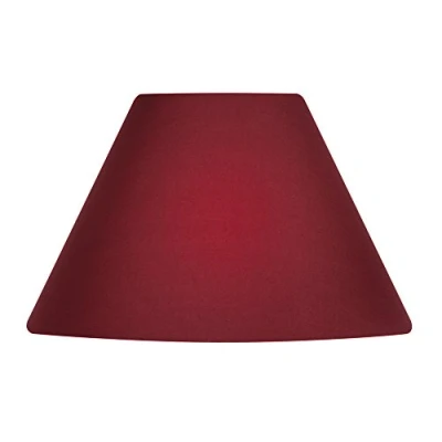 Image of Oaks Lighting S501/8 WI Cotton Coolie Shade, 8 inch, Wine, Fabric