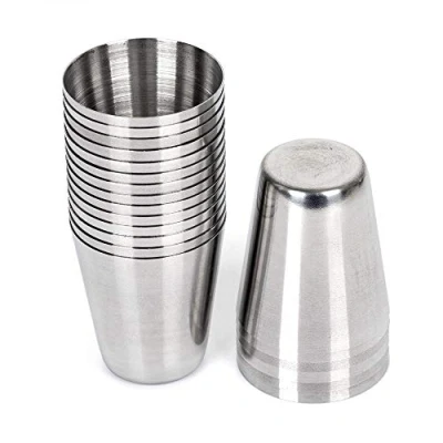 Image of Ruben 50pcs 30ml 1 Ounce Stainless Steel Shot Glasses Beer Cups