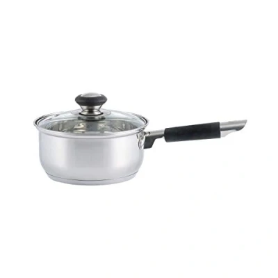 Image of Viners Everyday 18 Centimetre Stainless Steel Sauce Pan with Glass Lid