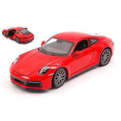 Image of for PORSCHE 911 CARRERA 4S 2019 RED 1:24 Welly Road Cars Die Cast Modeling