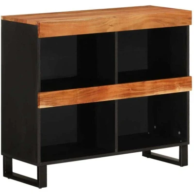 Image of vidaXL Side Cabinet 85x33x75 cm Solid Wood Acacia