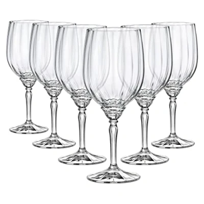 Image of 6x Clear 535ml Florian Red Wine Glasses By Bormioli Rocco