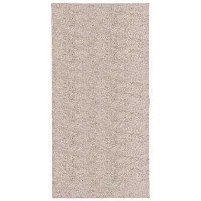 Image of vidaXL PAMPLONA Beige Shaggy Rug Carpet, High Pile Modern Area 100x200 cm, Soft Indoor Floor Mat Compatible with Underfloor Heating