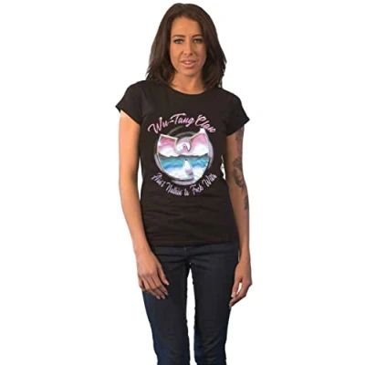 Image of Wu Tang Clan T Shirt Ain&#039;t Nuthing Ta F&#039; Wit Official Womens Skinny Fit Black L