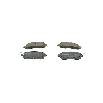 Image of D10603TS0A Brake pad set BOSCH 0 986 424 509 Low Metallic with integrated wear sensor NISSAN: Leaf I
