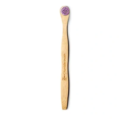 Image of The Humble Co. Bamboo Tongue Scraper Ultra Soft Purple Biodegradable, Eco Friendly, Vegan for Your Everyday Oral Care, Dentist Approved (1 Pack)