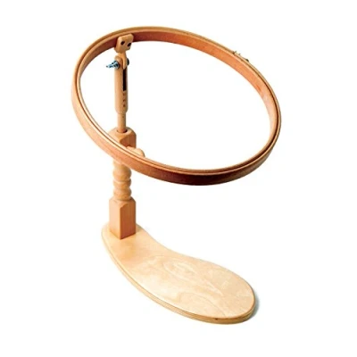 Image of Elbesee 25 cm Wood Hoop seat Frame 10&quot;, Brown, 34 x 30 22
