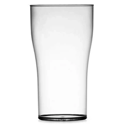 Image of We Can Source It Ltd Elite Polycarbonate Tulip 2 Pint Glass 40oz/1136ml with CE Markings Plastic Reusable Tumbler for Restaurants, Pubs, Bars and Outdoor Parties