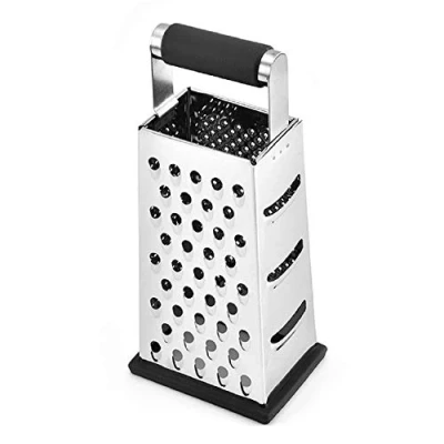 Image of NILICAN Vertical Stainless Steel Grating Four Sided Boxed Grater for Cucumbers, Carrots and Cheese, Grater, Melon, Planing, Potato, Planer, Non Slip Handle，Peeler