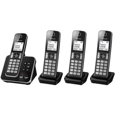 Image of Panasonic KX TGD624 Cordless Phone with Answering Machine ( Hands Free Functionality )