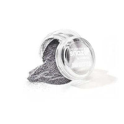 Image of Snazaroo Bio Glitter Face and Body Paint, Biodegradable Chunky Gliter, Silver Colour, 3g