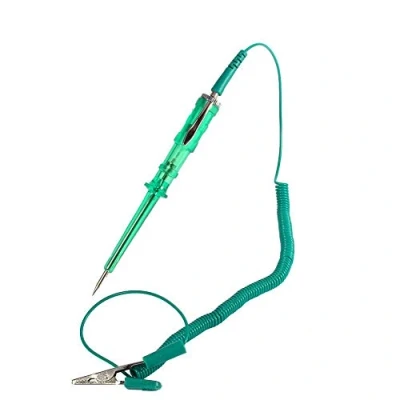 Image of Car Electrical Circuit Tester, Fydun Tester Test Light Probe Auto Vehicle Pen Pencil DC 6V 12V 24V Bulb Voltage (Green)
