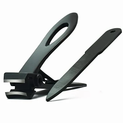 Image of Nail Clippers Set Stainless Steel with 15mm Wide Jaw for Thick Nails File and Men Women